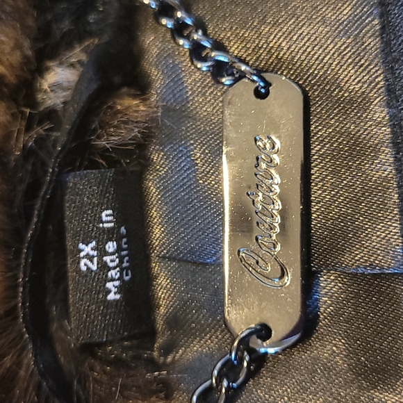 ❤HP❤️GORGEOUS NWOT Pamela McCoy Faux Fur with Rhinestone closure-Size 2X❤ - Picture 14 of 16